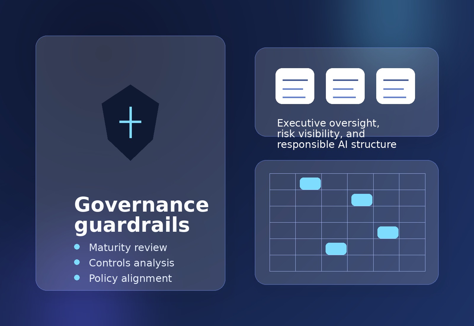 Abstract illustration representing AI governance and oversight
