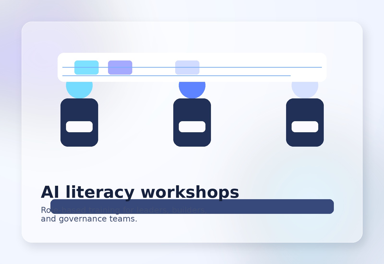 AI literacy workshop example visual